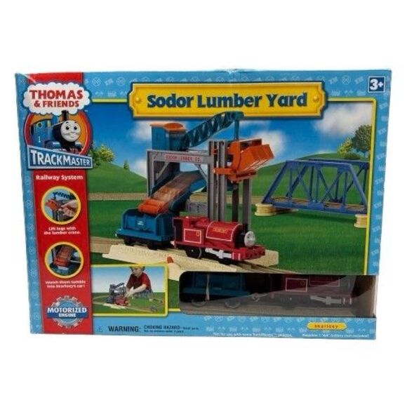 2006 Thomas & Friends Trackmaster Sodor Lumber Yard Motorized Engine Set - Picture 1 of 16